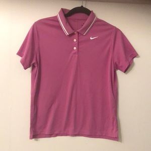 NIKE dri-fit ‎ T-shirt pink color size XL girl